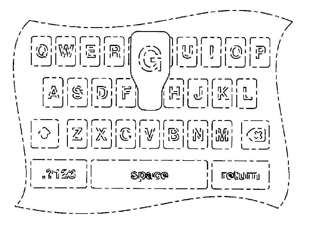 Bildschirmtastatur aus der Patentschrift