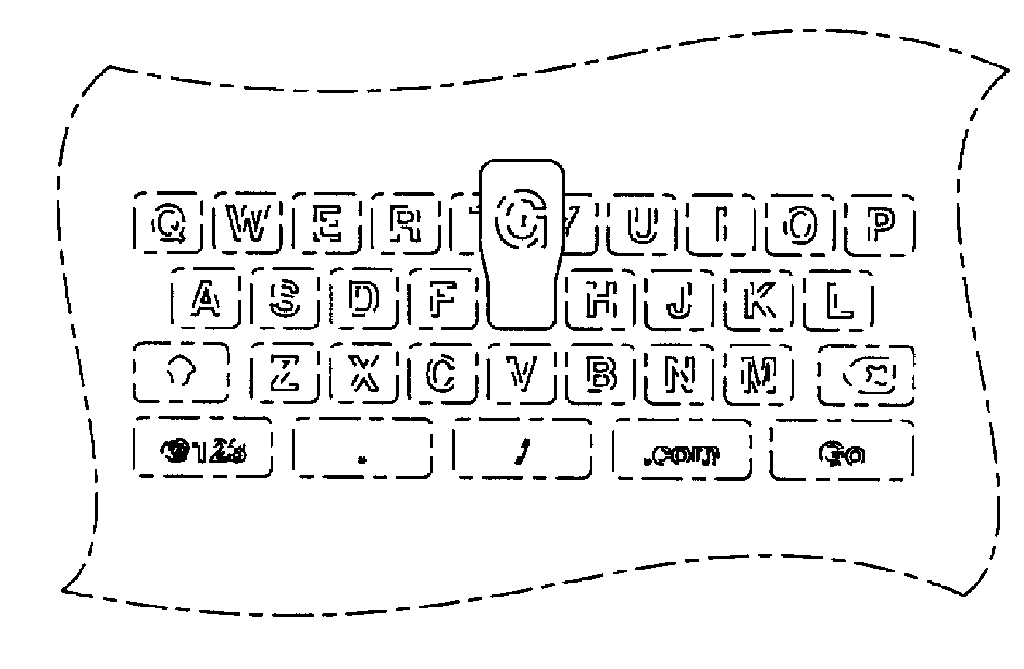 Bildschirmtastatur aus der Patentschrift