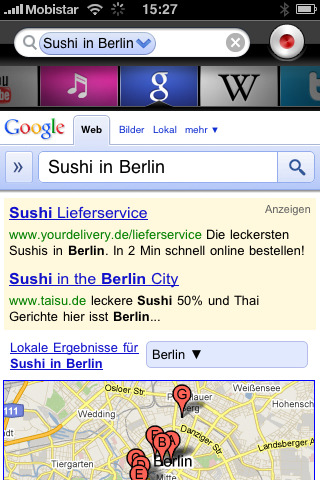 Dragon Search - Suchergebnis in Google