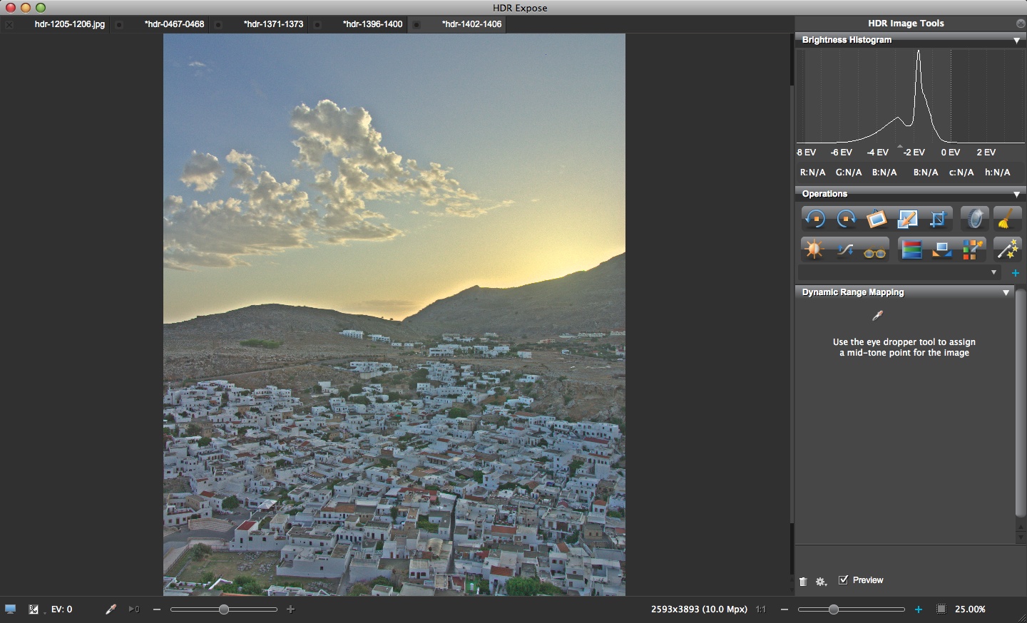 Unified Color HDR Expose: Tonemapping mit Pipette