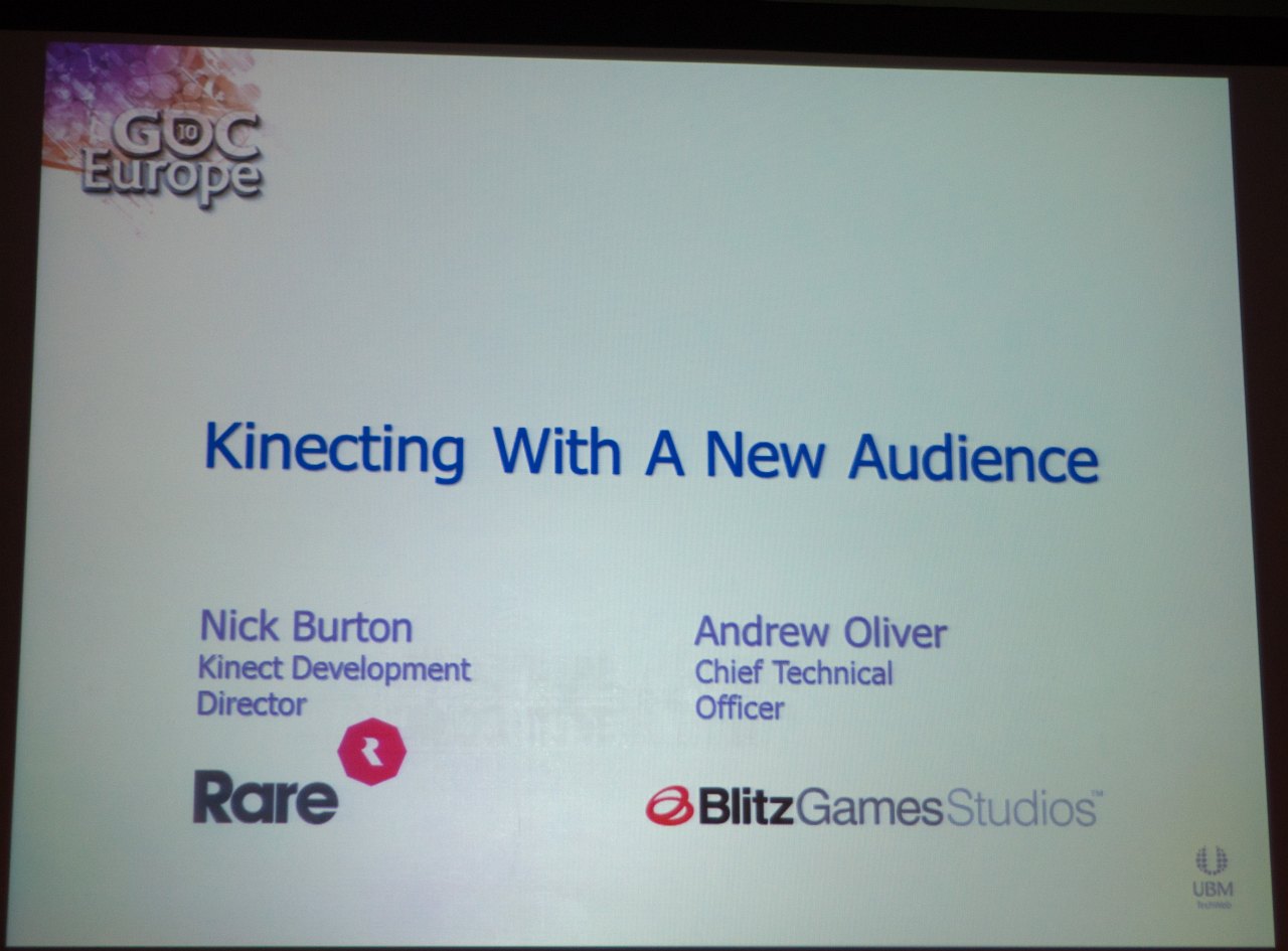 GDC-Vortrag: Kinect with a new audience