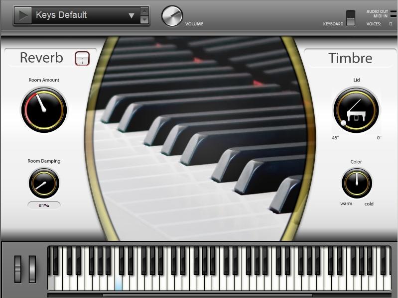 Magix Music Maker 17 - Standard mit den Piano-Einstellungen