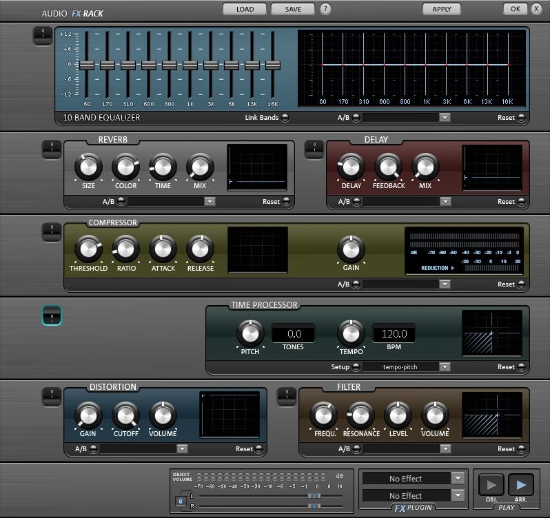 Magix Music Maker 17 mit Einstellungen für Spezialeffekte