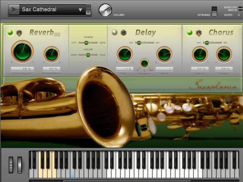 Magix Music Maker 17 - Standard mit den Saxofon-Einstellungen