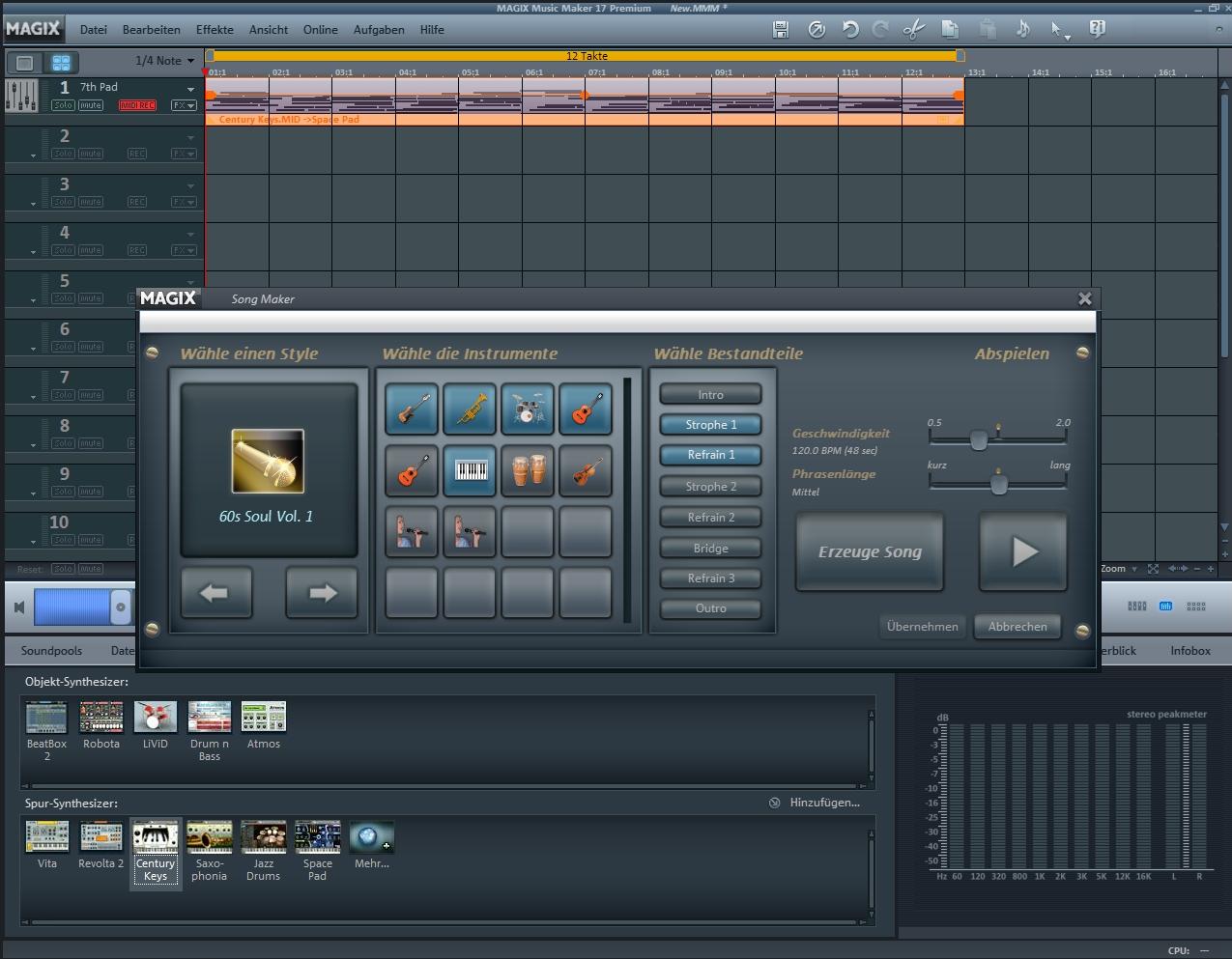 Magix Music Maker 17 - Standard mit Song Maker 2