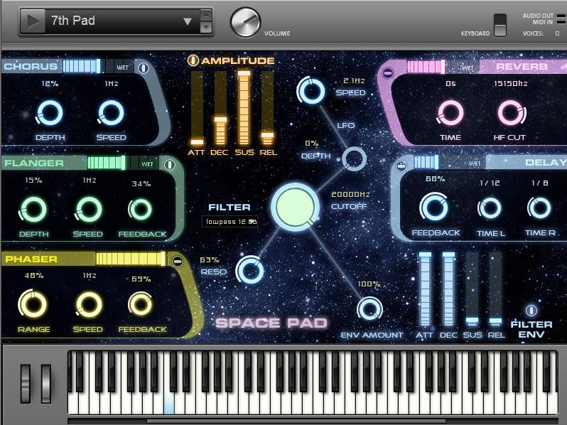 Magix Music Maker 17 - Premium mit dem Ambient Synthesizer Space Pad