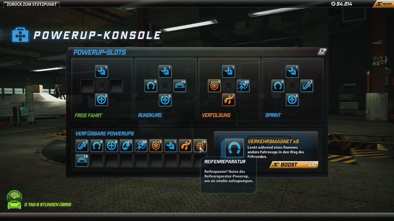 Der Talentbaum im Hauptmenü