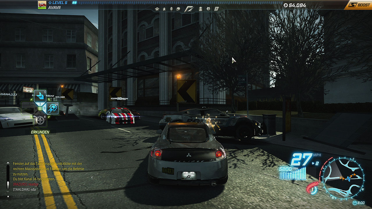 Wird die Polizei gerammt, nimmt sie die Verfolgung auf.