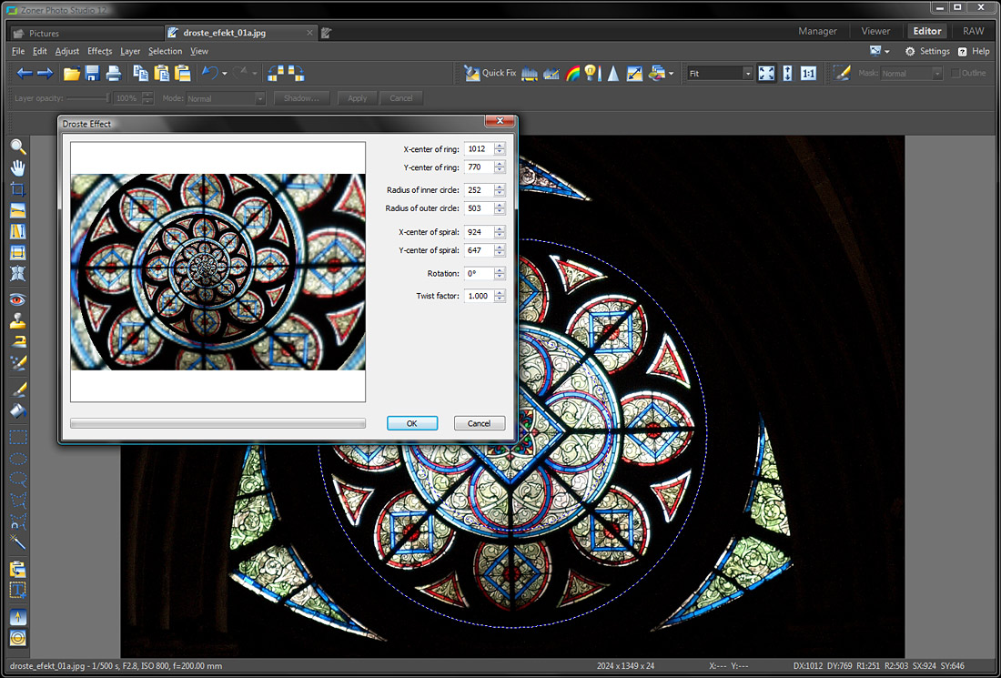Zoner Photo Studio Pro - Editor