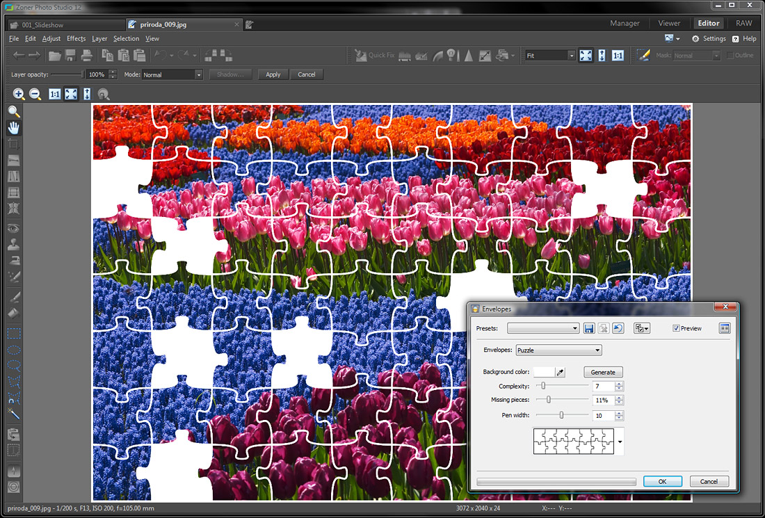 Zoner Photo Studio Pro - Editor