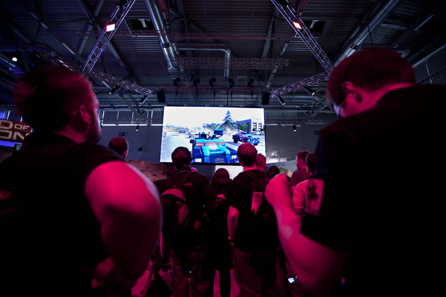 Das Strategiespiel End of Nations zog Besucher an. (Foto: Maximilian Knop)