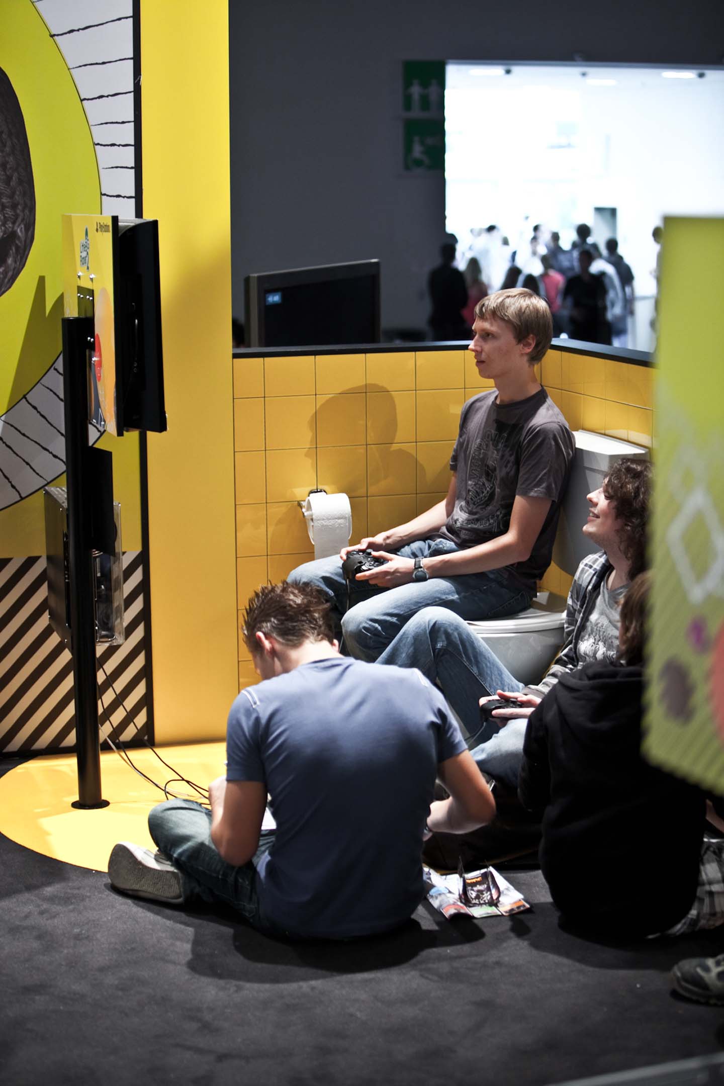 "Play everywhere" - so in etwa lautet das Messestandkonzept von Sony auf der diesjährigen Gamescom. (Foto: Maximilian Knop)