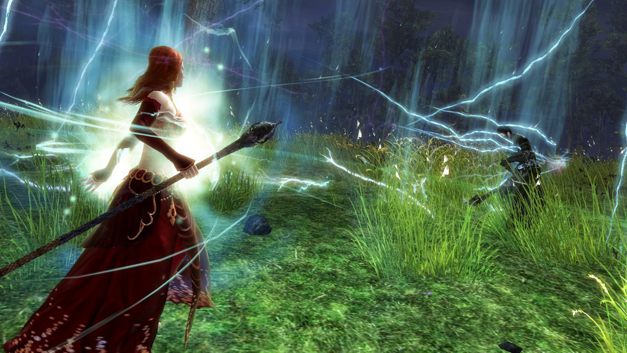 Guild Wars 2 - ein Elementalist im Kampf