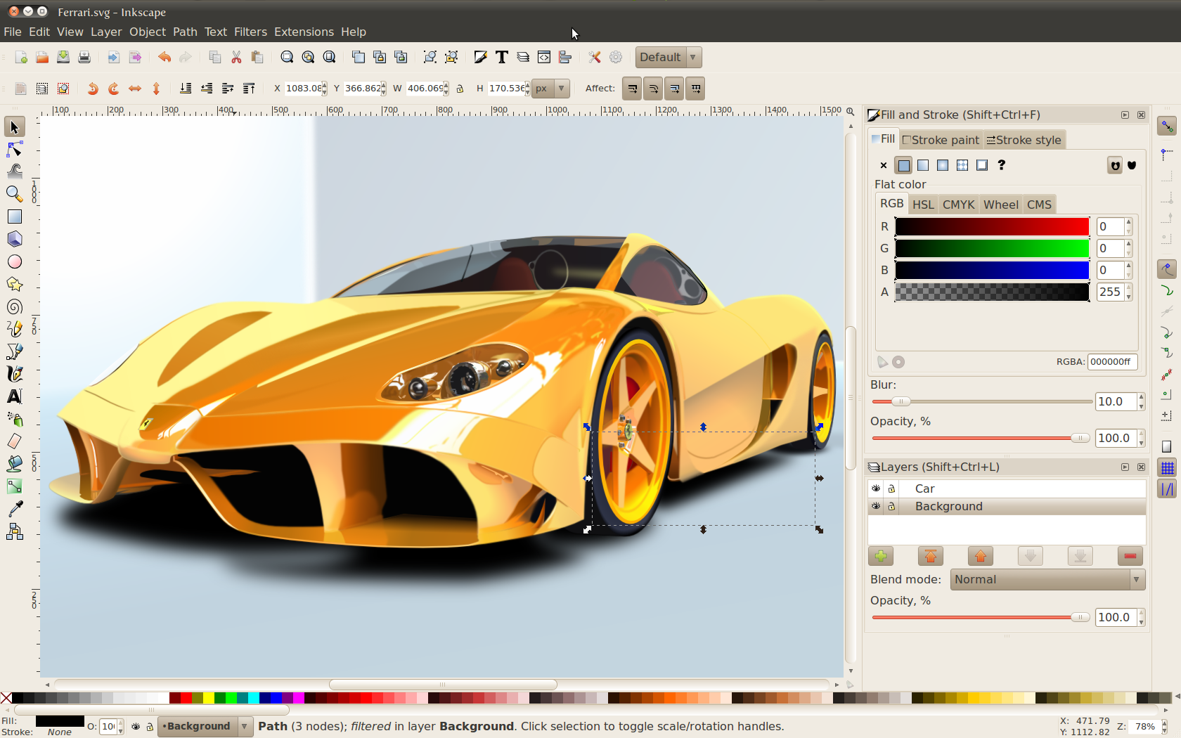 Inkscape 0.48 in Aktion