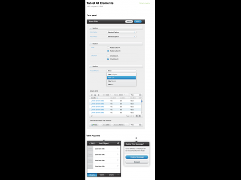 UI-Komponenten von jQuery Mobile (Stand August 2010)