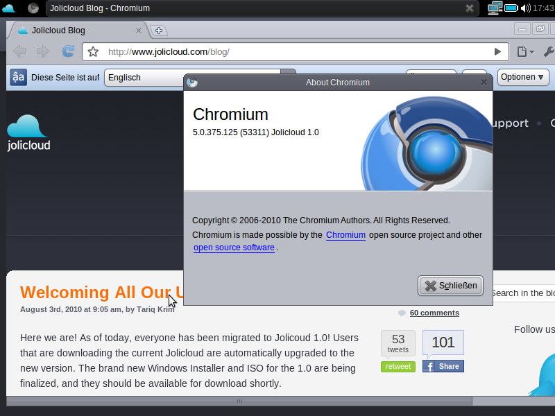 ...und den Browser Chromium.