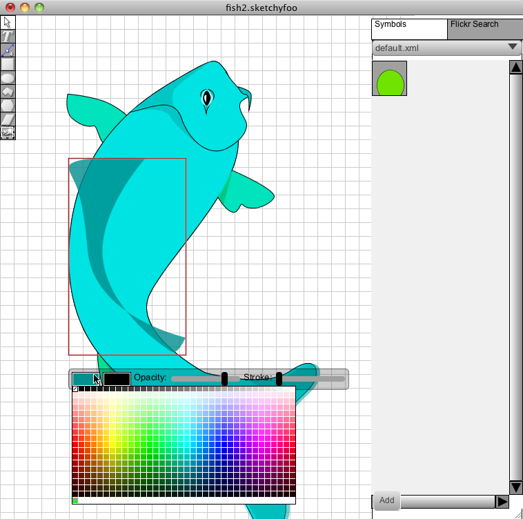 Eine Vektorgrafik mit Bezierkurven