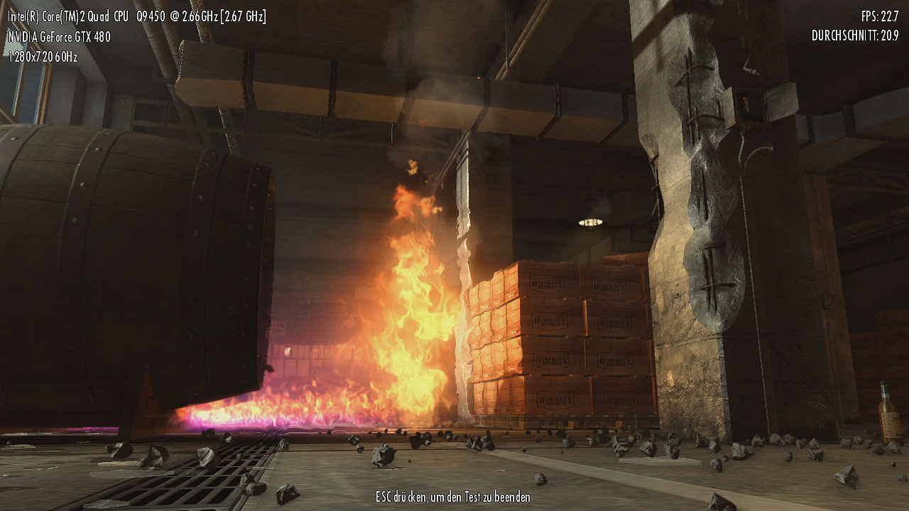 Mafia 2 Benchmark - PhysX: hoch