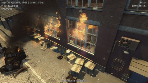 Mafia 2 Benchmark - PhysX: mittel