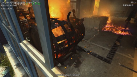 Berechnet die CPU die PhysX, fallen die fps sogar unter 10.