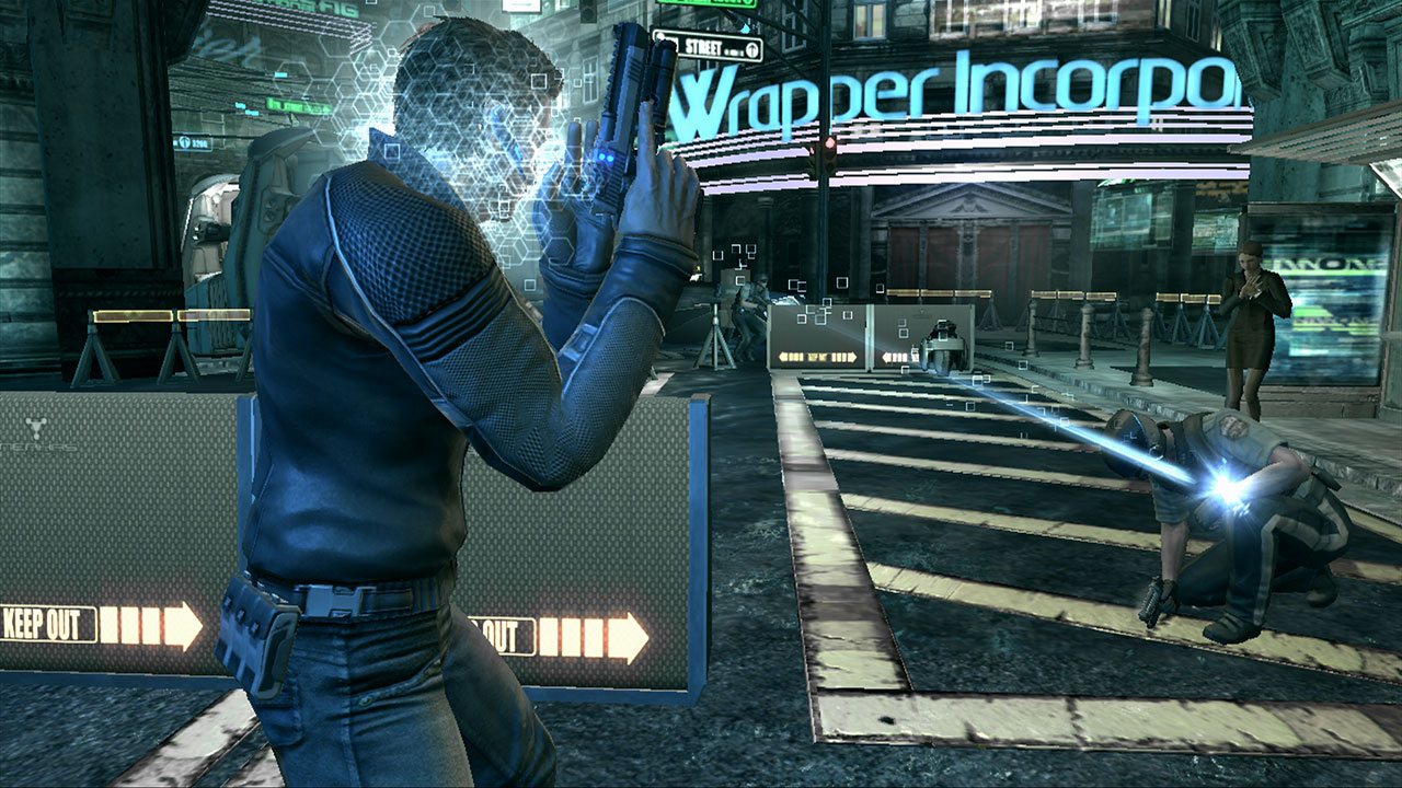 Mindjack - ein verwundeter Gegner wird zum Kollegen gemacht. (Bild: Eidos/Square-Enix)