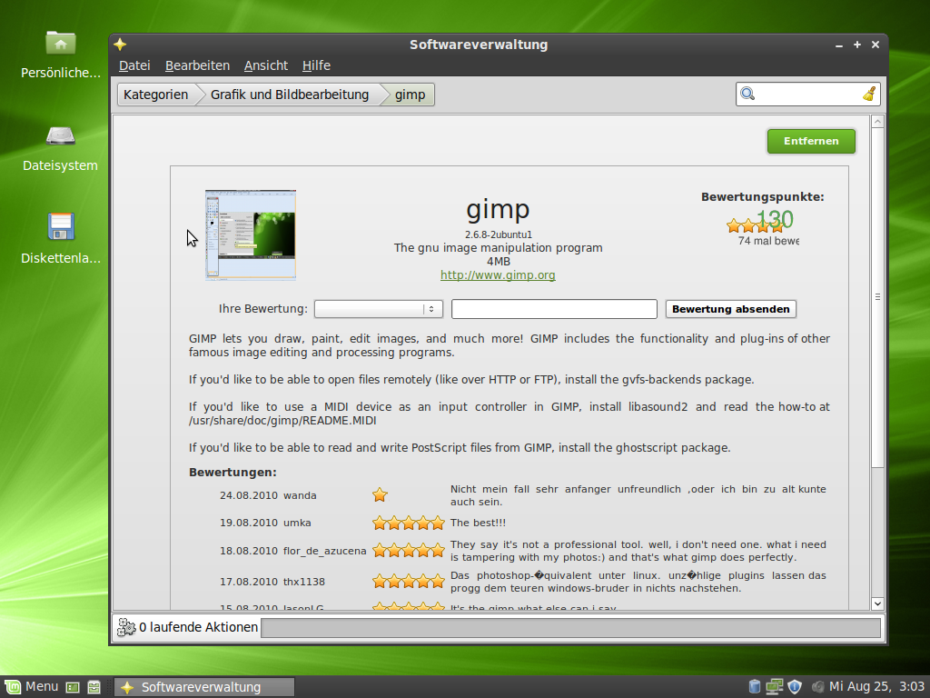 linux mint xfce disk health check tool
