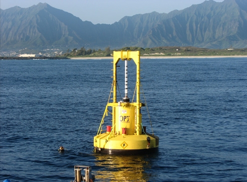 Wellengenerator Powerbuoy (Foto: Ocean Power Technologies)