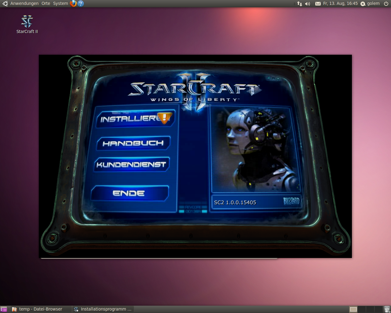 Die Installation und das Spielen klappen nach den Anpassungen ohne Probleme.