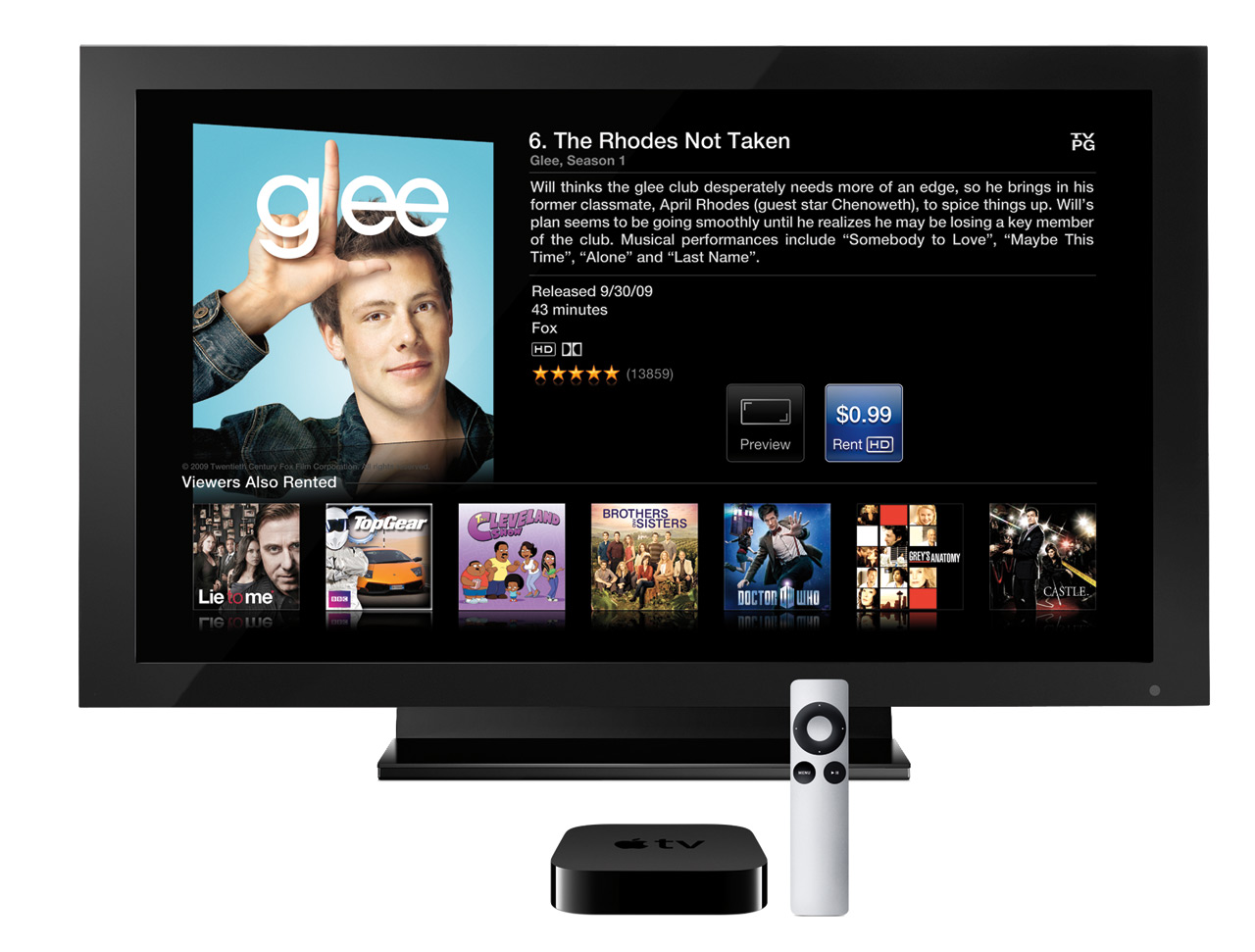 Apple TV mit Fernbedienung