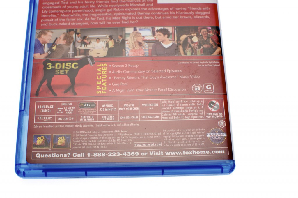 How I Met your Mother, Staffel 4, ist angeblich eine A-Disc.