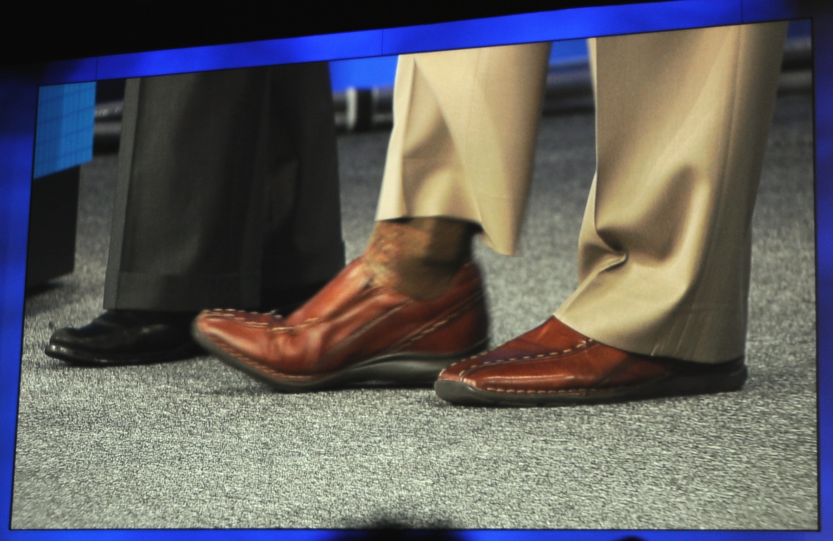 Der Schrittsensor in Rattners Socke