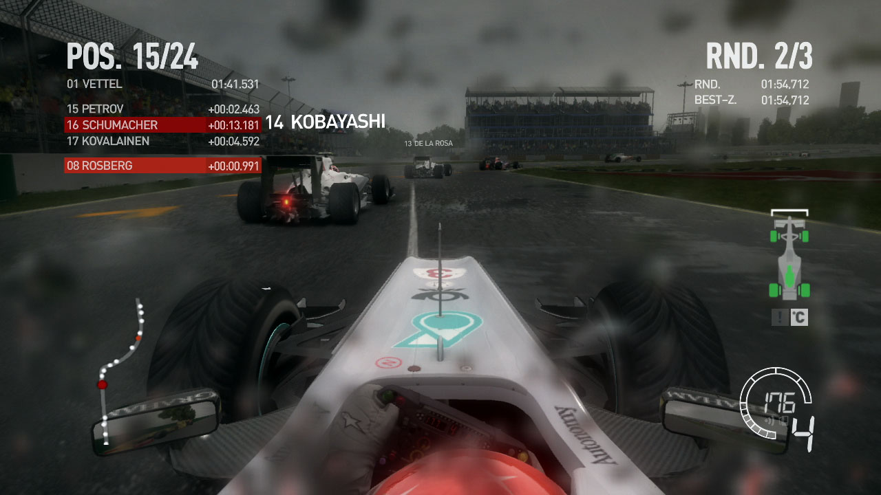 F1 2010 bietet die bisher schönsten Regenrennen.