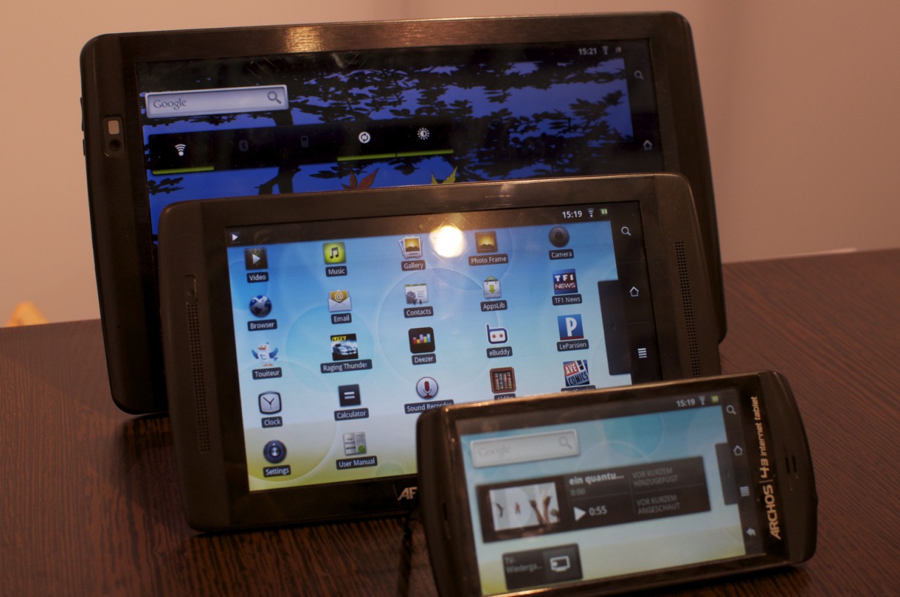 Archos 10, Archos 7 und Archos 43
