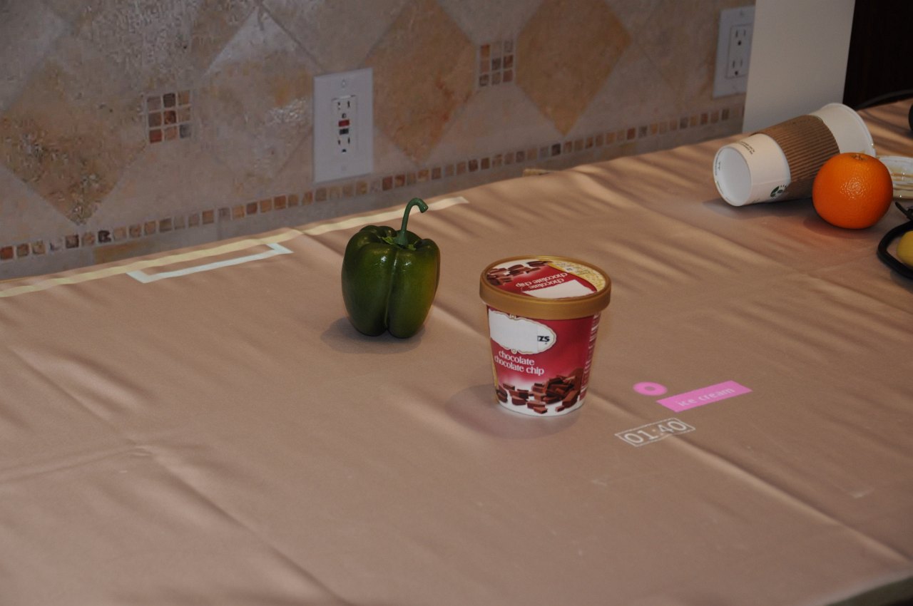 Eine Eispackung wird erkannt...