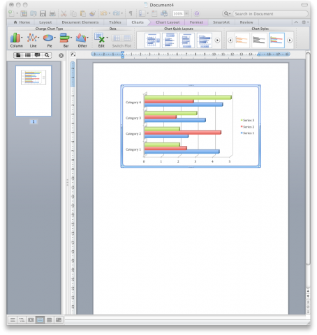 ... die in Word 2011 eingefügt wird.