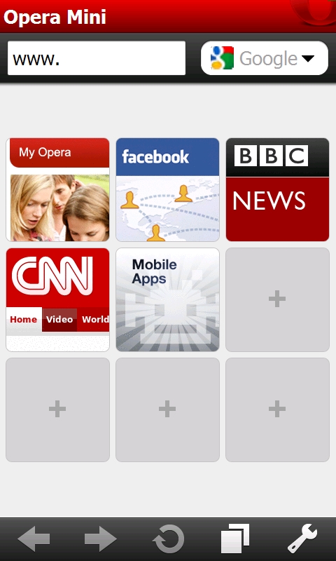 Opera Mini 5.1 für Windows Mobile