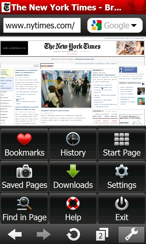 Opera Mini 5.1 für Windows Mobile