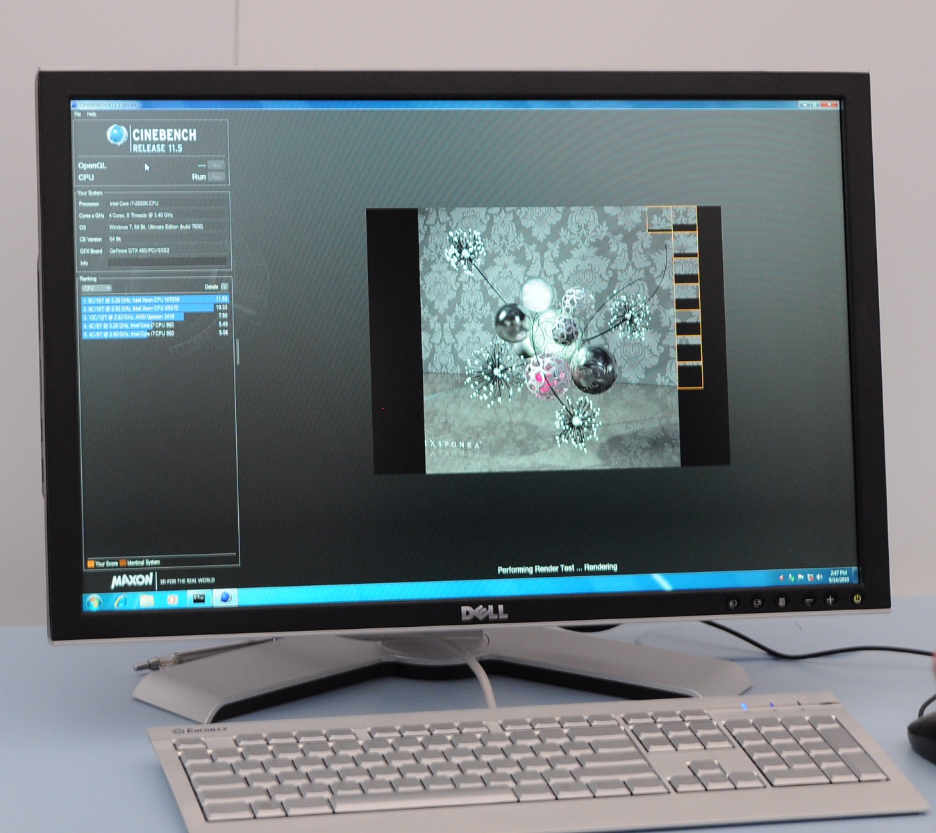 Cinebench R11.5 auf Core i7 2600K