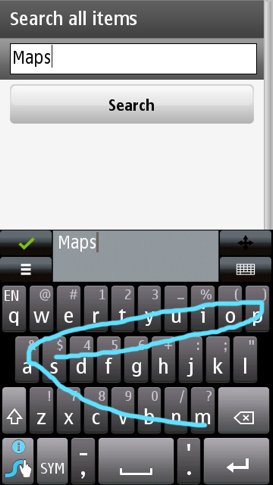 Swype für Symbian