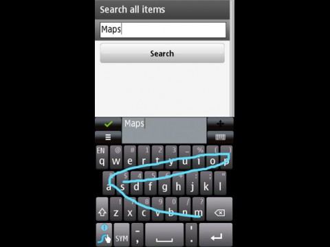 Swype für Symbian