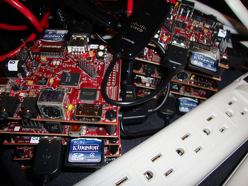 Beowulf Cluster R auf zehn Beagleboards