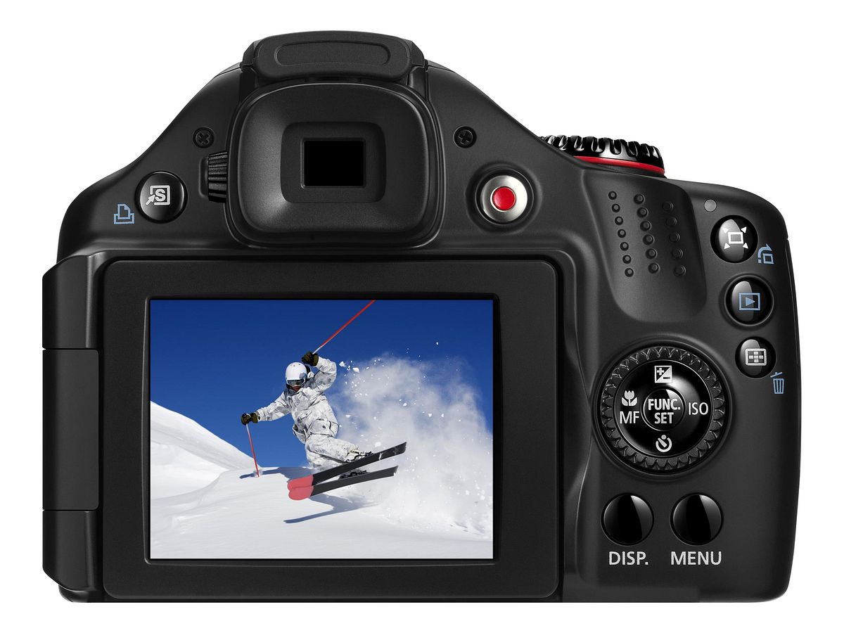 Das Display auf der Rückseite... (Foto: Canon)