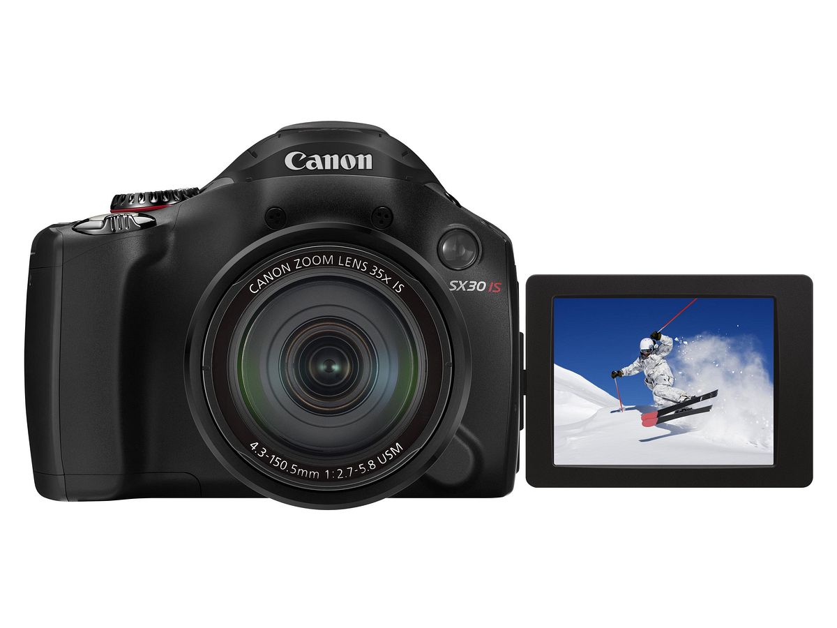 ... kann ein- und ausgeklappt werden. (Foto: Canon)