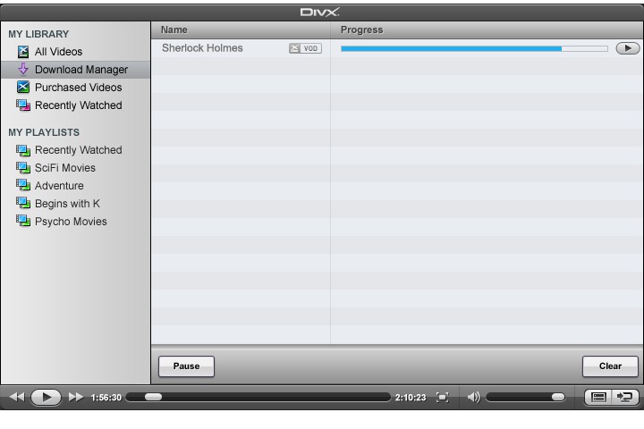 ... und kann dann schon kurze Zeit nach dem Start des Downloads angeschaut werden.