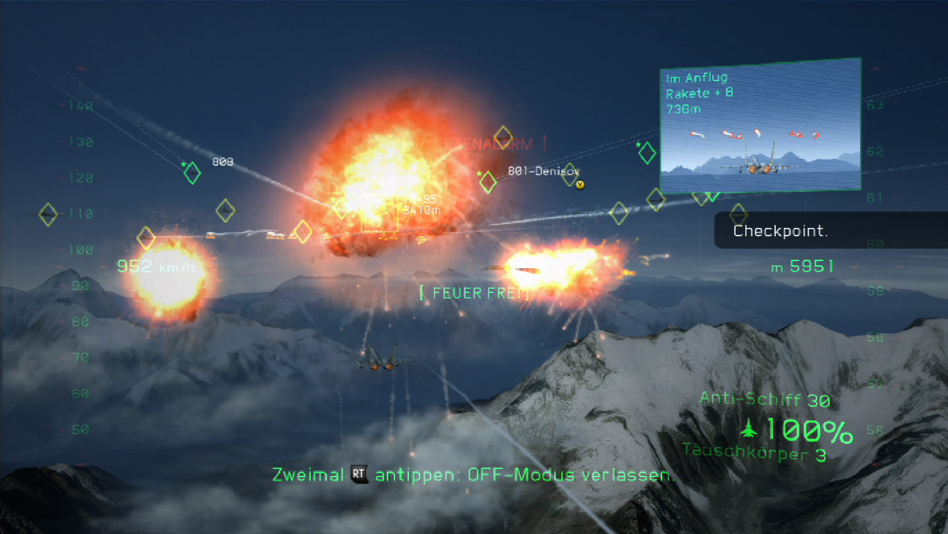 Eine weitere Explosion in Tom Clancy's Hawx 2.