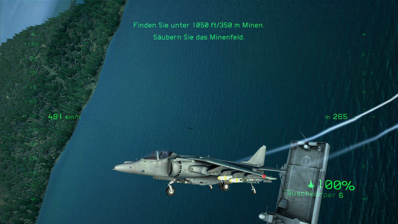 Die Waffenbestückung aus der Seitenansicht. 