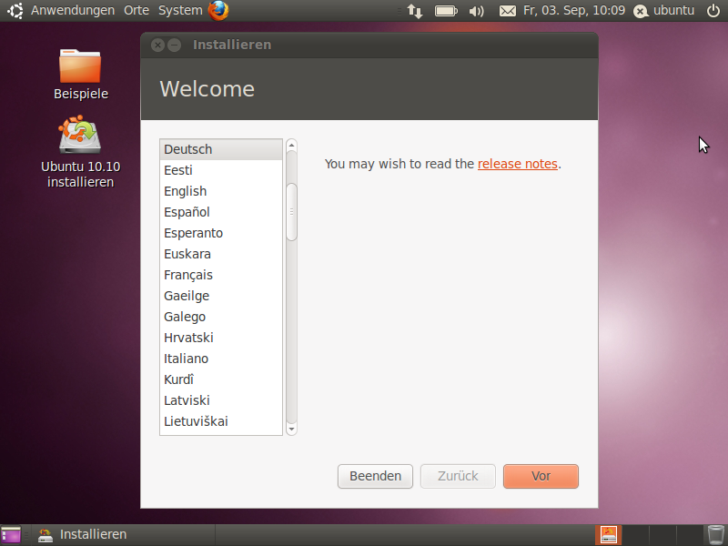 Der Installer wurde umgestaltet.