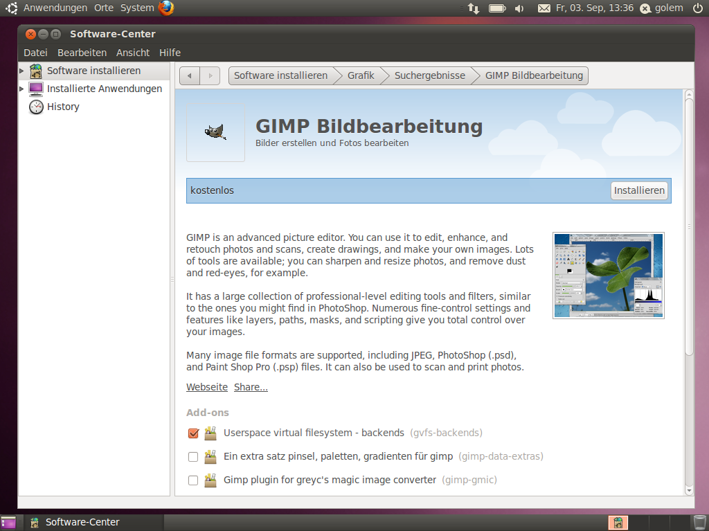 ...den reichhaltigen Repositories...