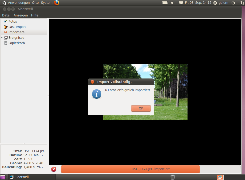 Die Bildverwaltung Shotwell ersetzt F-Spot,...