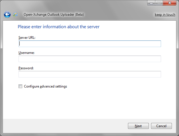 Open-Xchange Microsoft Outlook Uploader